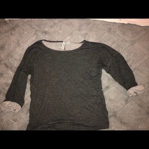 Loose grey long sleeve